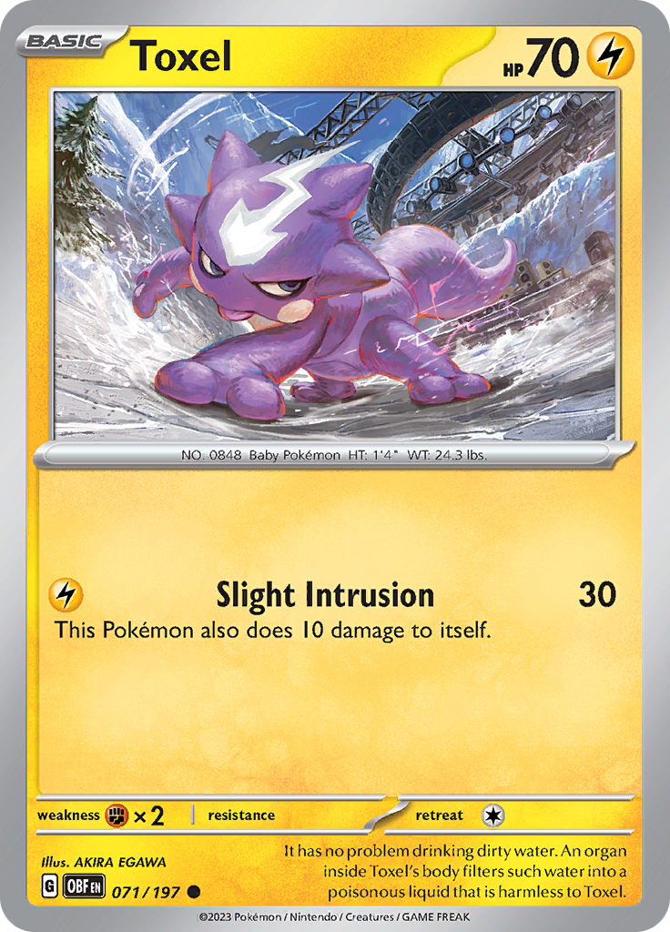 Toxel (071/197) [Scarlet & Violet: Obsidian Flames] Reverse Holofoil