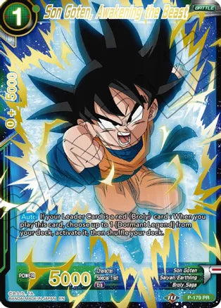 Son Goten, Awakening the Beast (Gold Stamped) (P-179) [Mythic Booster]