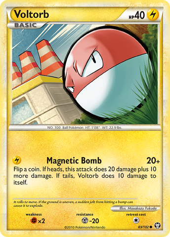 Voltorb (83/102) [HeartGold & SoulSilver: Triumphant] Reverse Holofoil