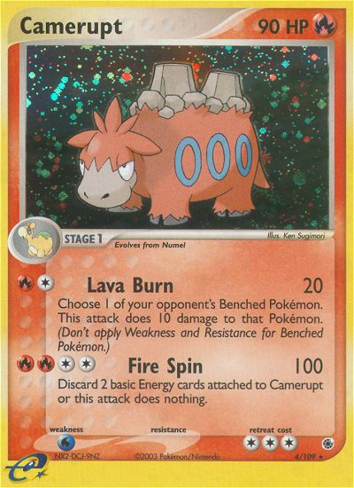 Camerupt (4/109) [EX: Ruby & Sapphire] Reverse Holofoil