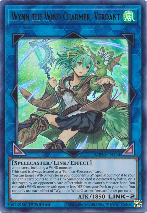 Wynn the Wind Charmer, Verdant [MP20-EN124] Ultra Rare