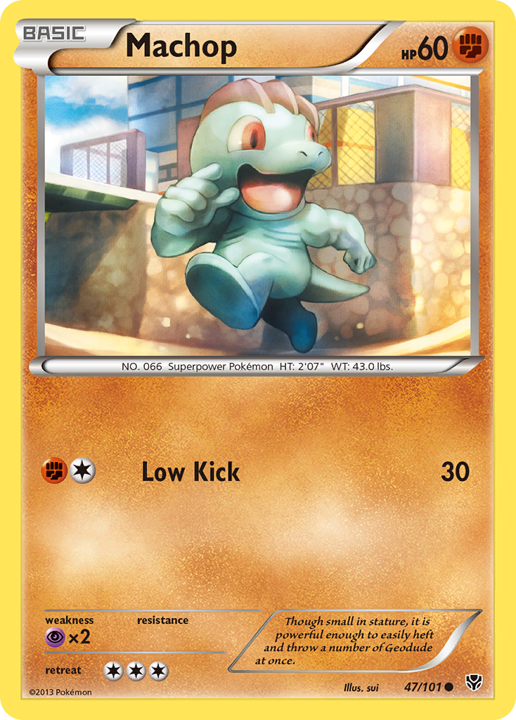 Machop (47/101) [Black & White: Plasma Blast] Reverse Holofoil