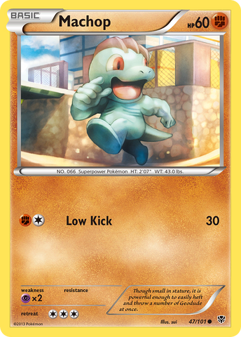 Machop (47/101) [Black & White: Plasma Blast] Reverse Holofoil