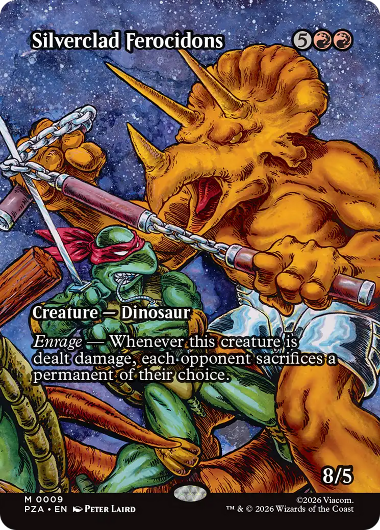 Silverclad Ferocidons (Borderless) [Teenage Mutant Ninja Turtles Eternal-Legal] Foil