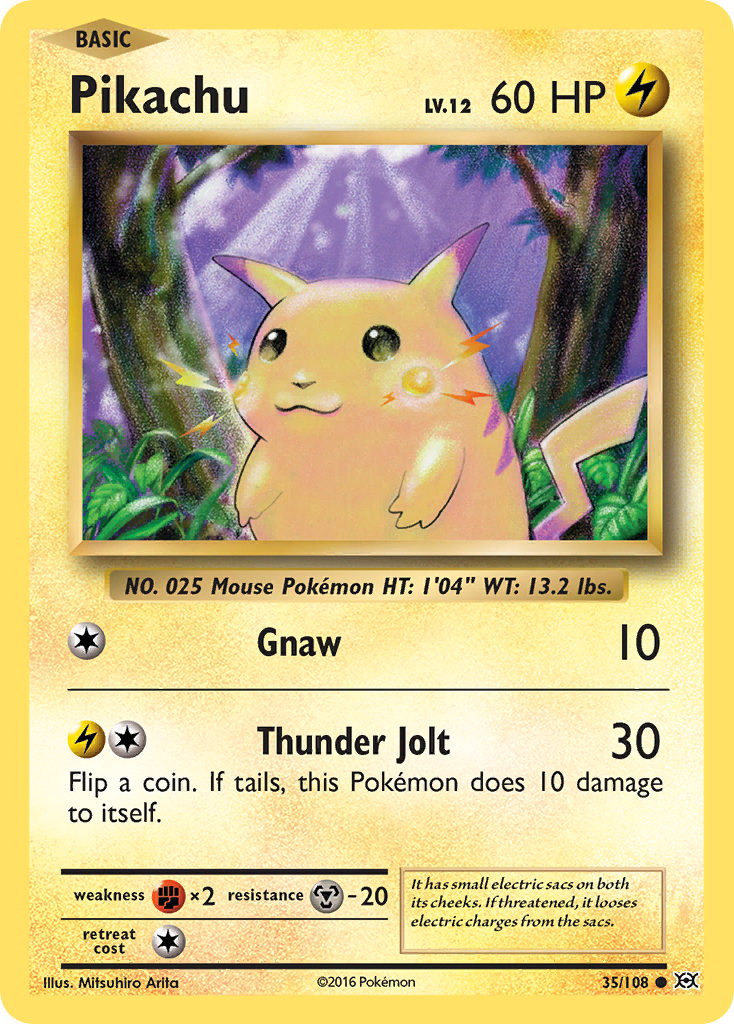 Pikachu (35/108) [XY: Evolutions] Reverse Holofoil