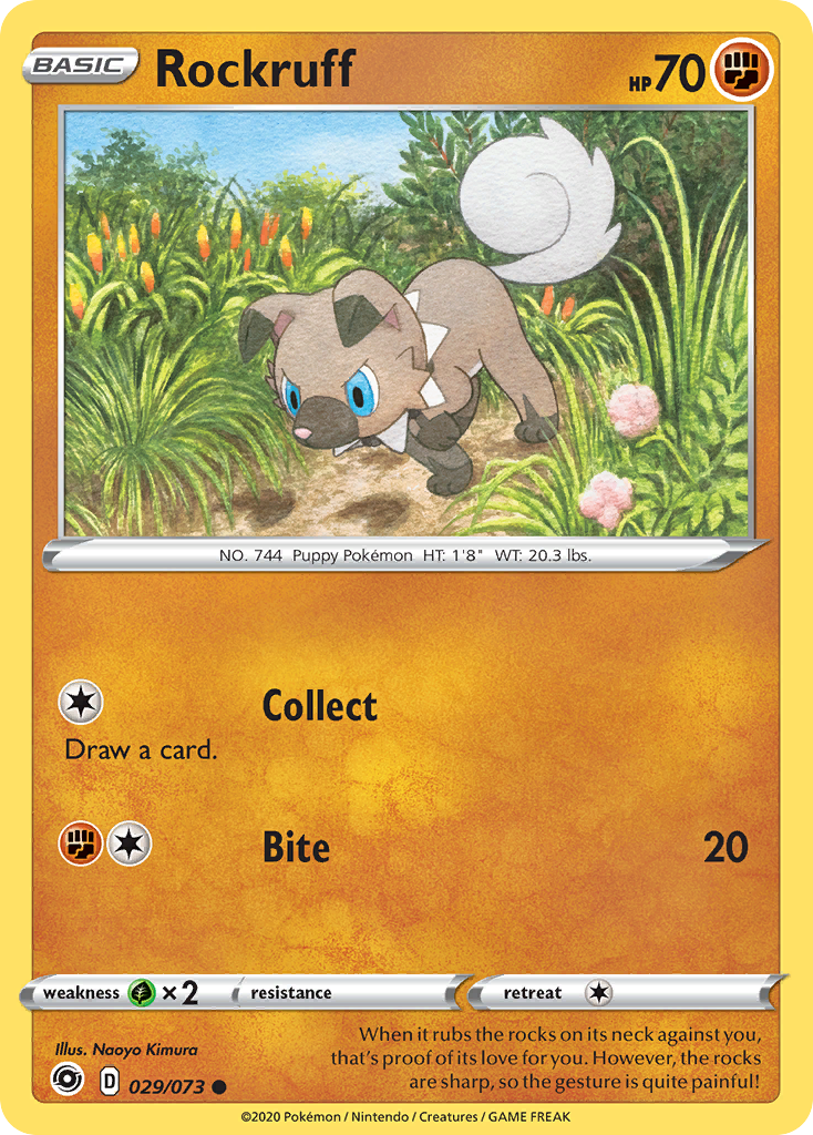 Rockruff (029/073) [Sword & Shield: Champion's Path] Reverse Holofoil