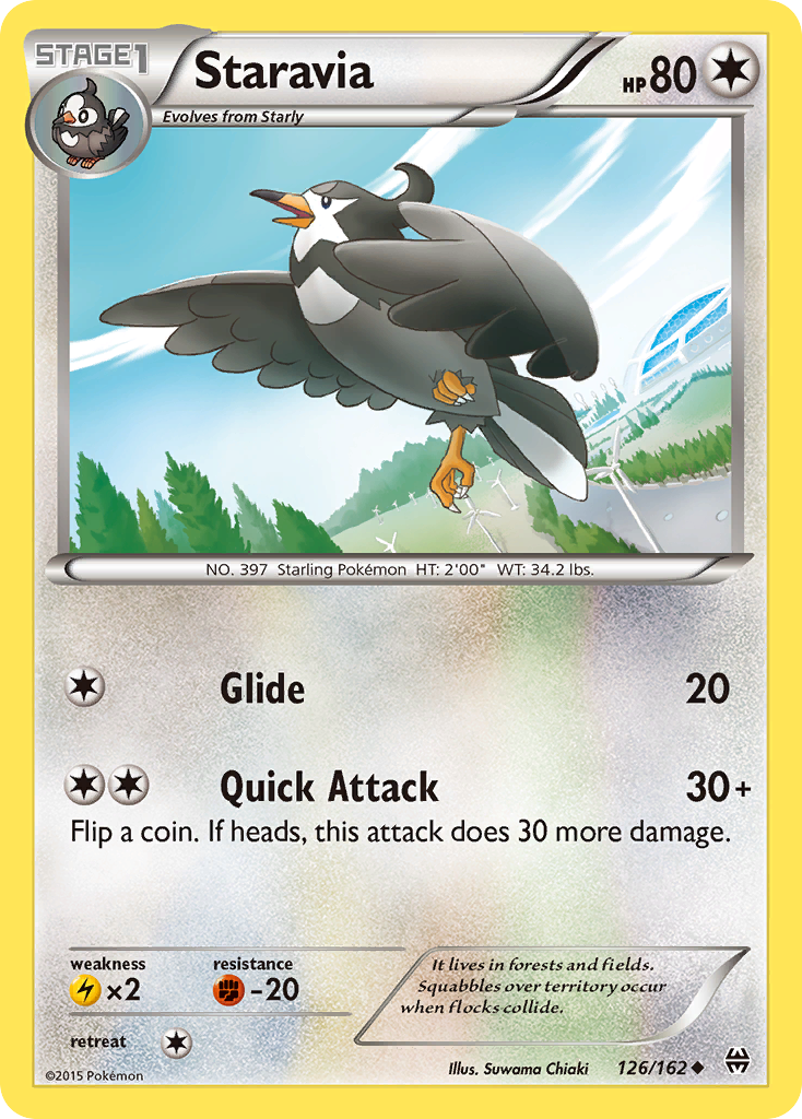 Staravia (126/162) [XY: BREAKthrough] Reverse Holofoil