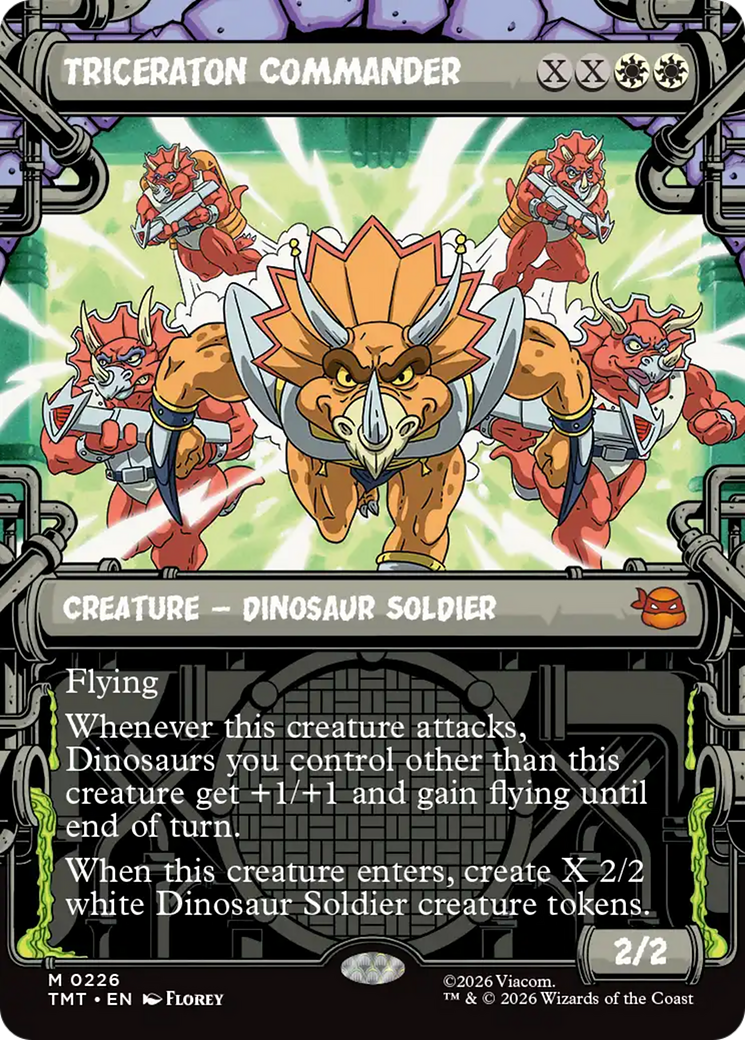 Triceraton Commander (Showcase) [Teenage Mutant Ninja Turtles] Foil