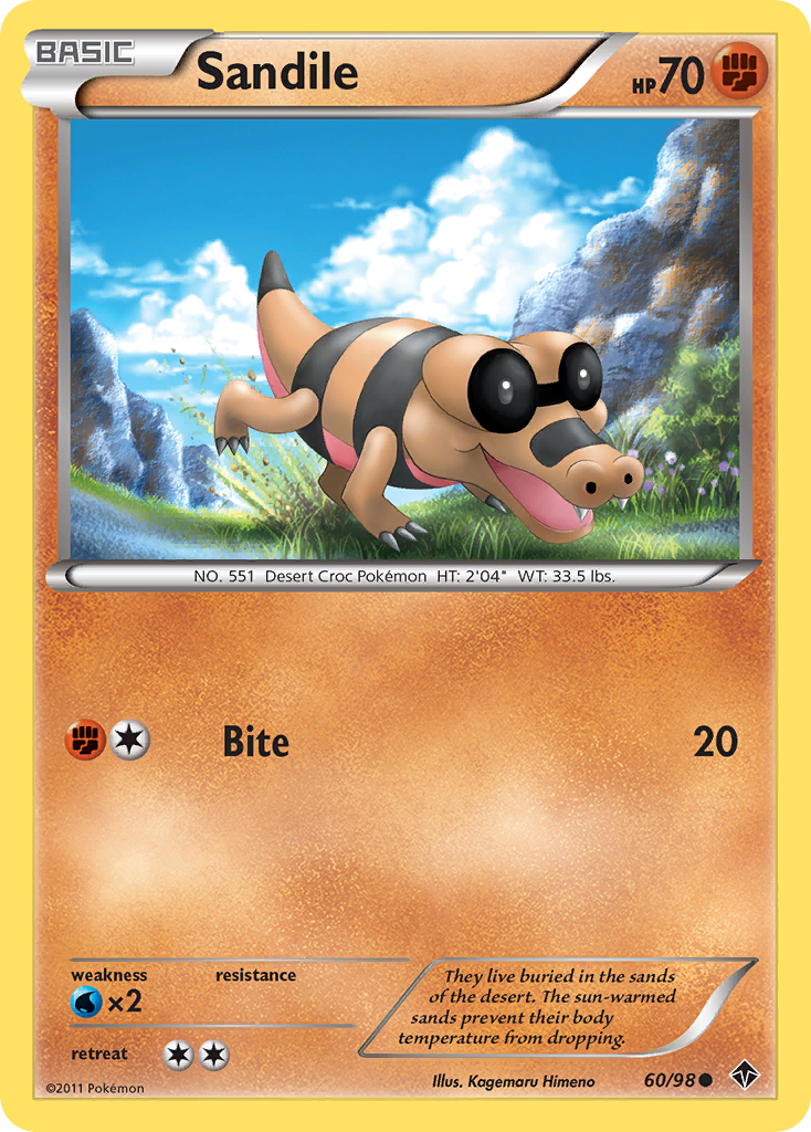 Sandile (60/98) [Black & White: Emerging Powers] Reverse Holofoil
