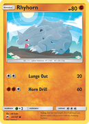Rhyhorn (65/147) [Sun & Moon: Burning Shadows] Reverse Holofoil