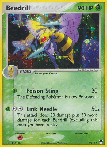 Beedrill (1/112) [EX: FireRed & LeafGreen] Reverse Holofoil
