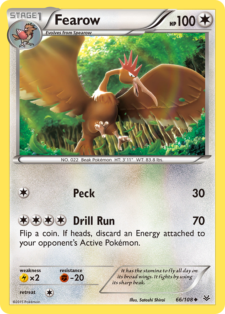 Fearow (66/108) [XY: Roaring Skies] Reverse Holofoil