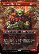 Krenko, Mob Boss (Anime Borderless) [Ravnica Remastered] Foil