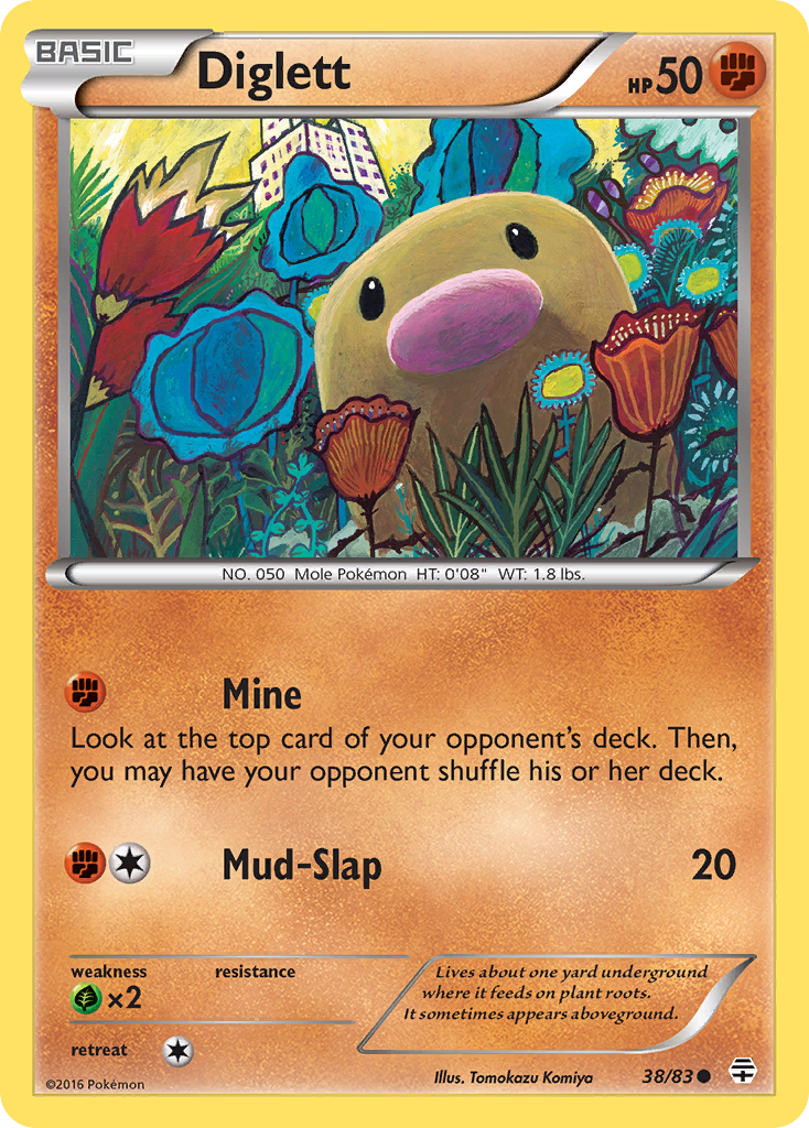 Diglett (38/83) [XY: Generations] Reverse Holofoil