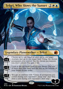Teferi, Who Slows the Sunset (Borderless) [Innistrad: Midnight Hunt] Foil