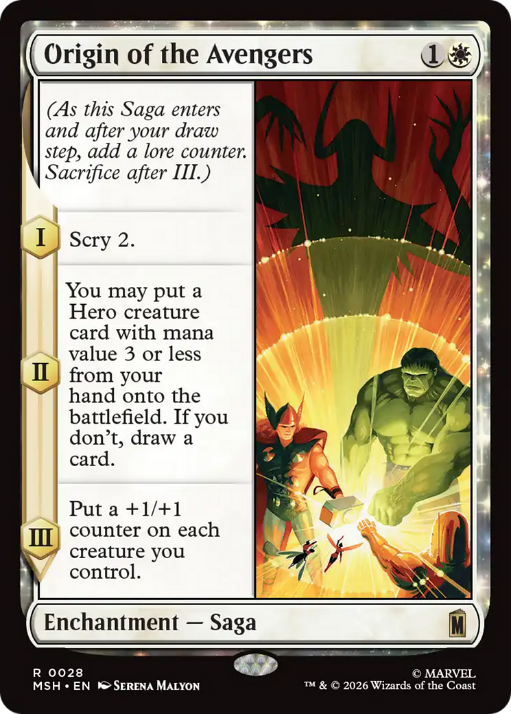 Origin of the Avengers [Marvel Super Heroes] Foil