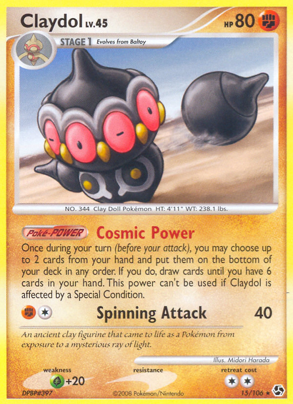 Claydol (15/106) [Diamond & Pearl: Great Encounters] Reverse Holofoil