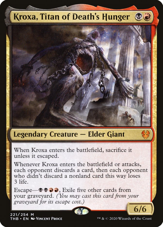 Kroxa, Titan of Death's Hunger (Promo Pack) [Theros Beyond Death Promos] Foil