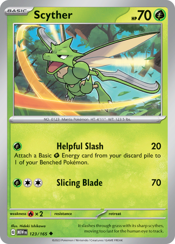 Scyther (123/165) [Scarlet & Violet 151] Reverse Holofoil