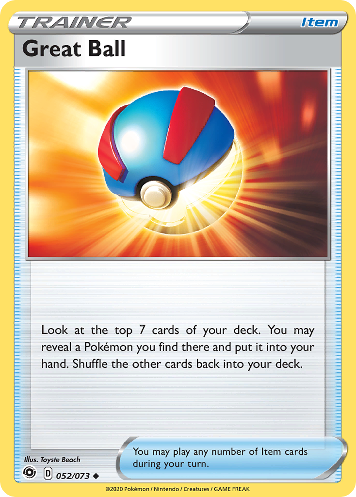 Great Ball (052/073) [Sword & Shield: Champion's Path] Reverse Holofoil