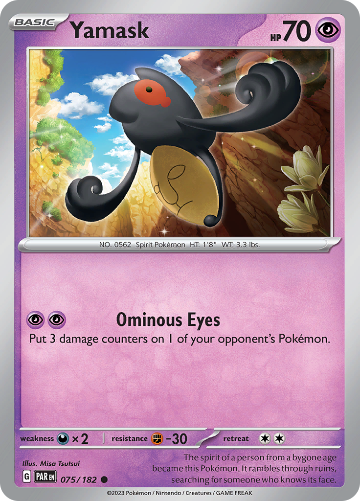 Yamask (075/182) [Scarlet & Violet: Paradox Rift] Reverse Holofoil