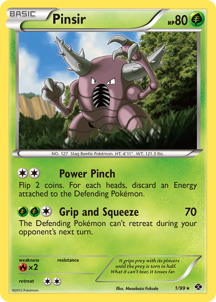 Pinsir (1/99) [Black & White: Next Destinies] Reverse Holofoil