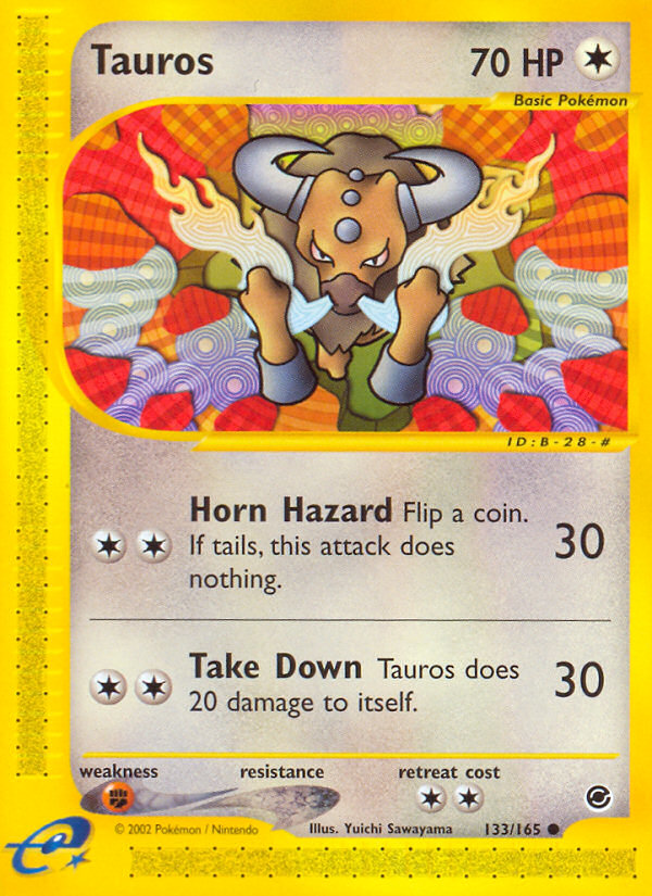 Tauros (133/165) [Expedition: Base Set] Reverse Holofoil