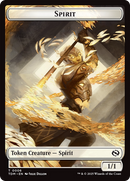 Spirit (0006) // Spirit (0007) Double-Sided Token [Tarkir: Dragonstorm Tokens] Foil