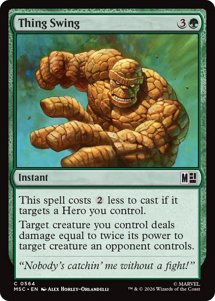 Thing Swing [Marvel Super Heroes Commander] Foil