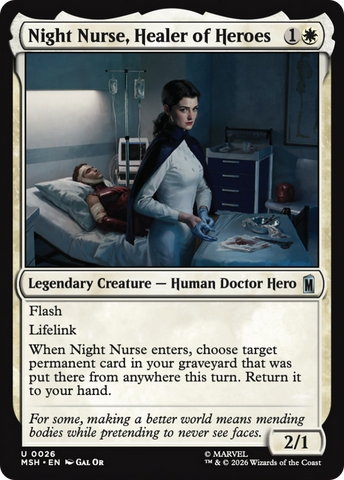 Night Nurse, Healer of Heroes [Marvel Super Heroes] Foil