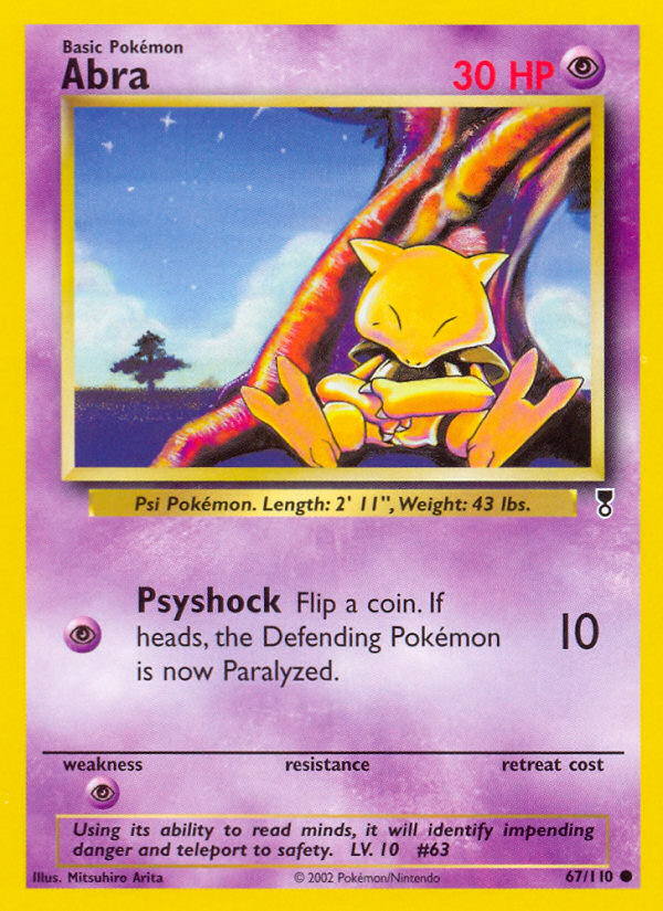 Abra (67/110) [Legendary Collection] Reverse Holofoil