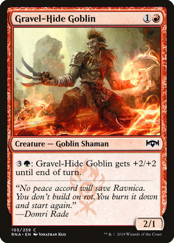 Gravel-Hide Goblin [Ravnica Allegiance] Foil