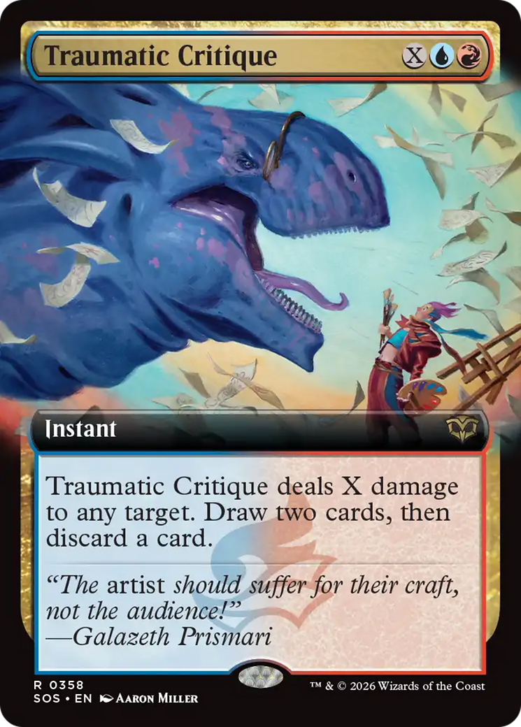 Traumatic Critique (Extended Art) [Secrets of Strixhaven] Foil