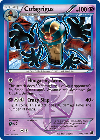 Cofagrigus (57/116) [Black & White: Plasma Freeze] Reverse Holofoil