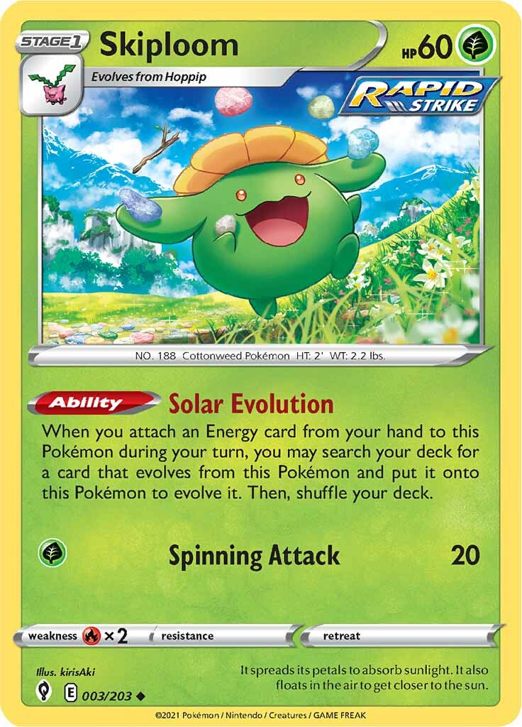 Skiploom (003/203) [Sword & Shield: Evolving Skies] Reverse Holofoil