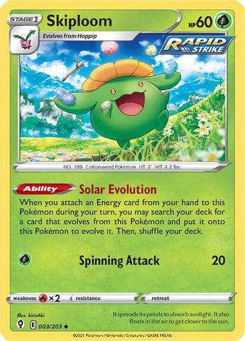 Skiploom (003/203) [Sword & Shield: Evolving Skies] Reverse Holofoil