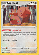 Greedent (128/198) [Sword & Shield: Chilling Reign] Reverse Holofoil