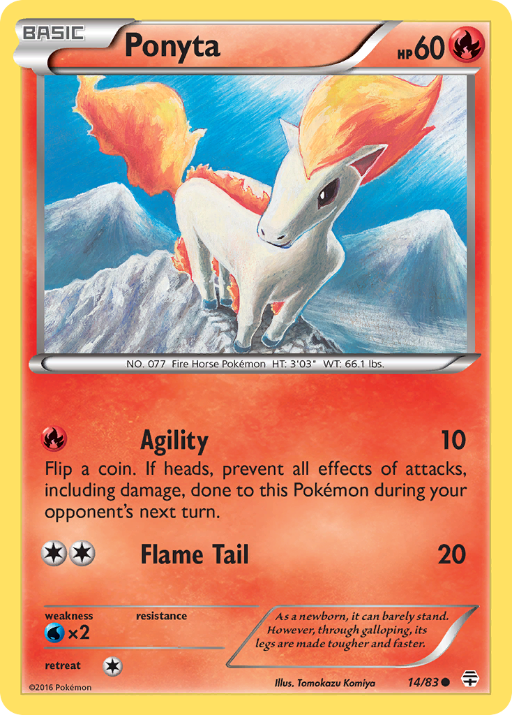 Ponyta (14/83) [XY: Generations] Reverse Holofoil