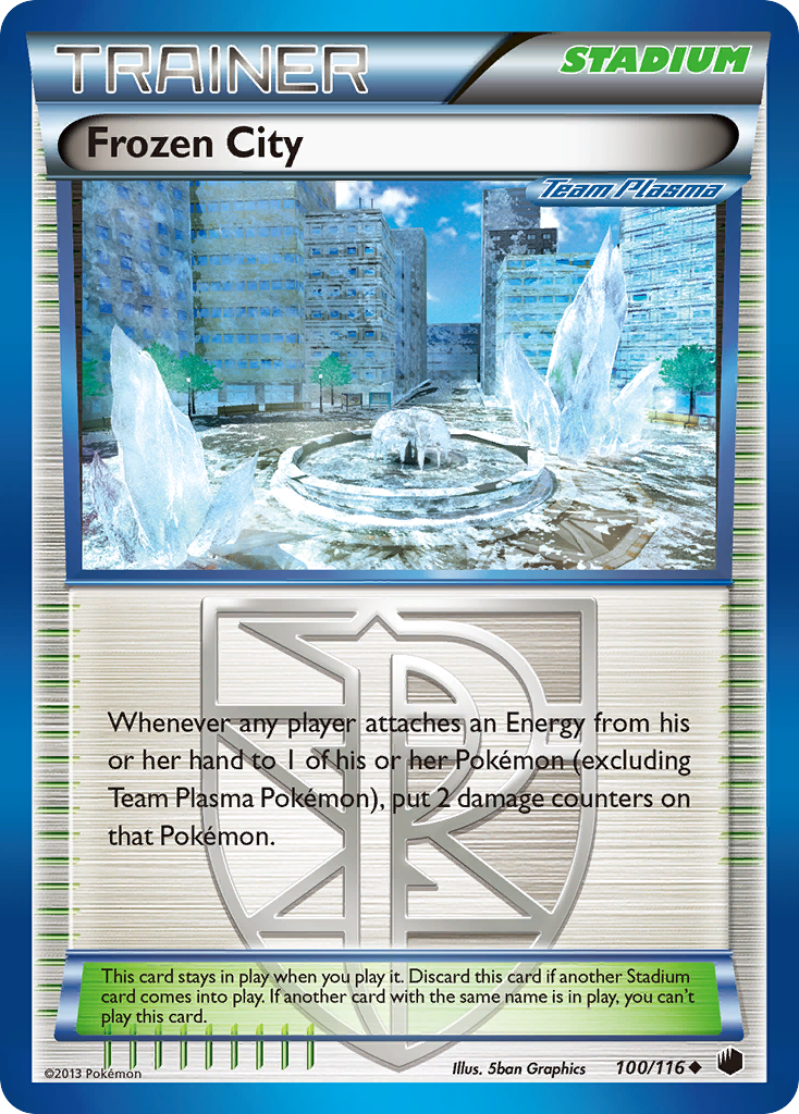 Frozen City (100/116) [Black & White: Plasma Freeze] Reverse Holofoil