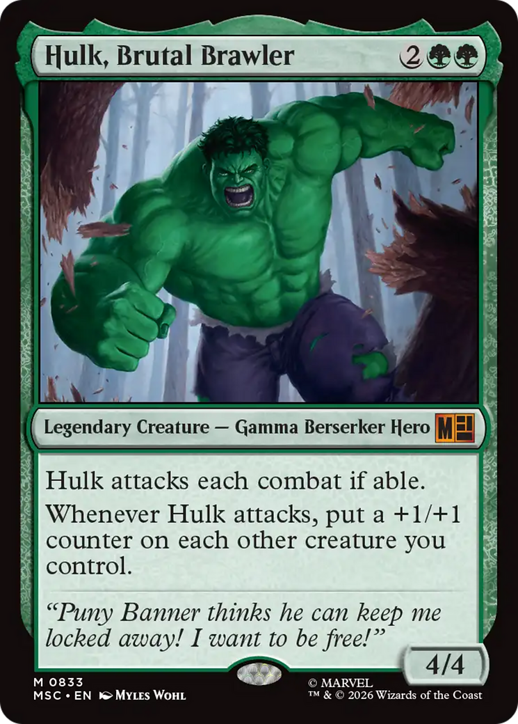 Hulk, Brutal Brawler [Marvel Super Heroes Commander] Foil