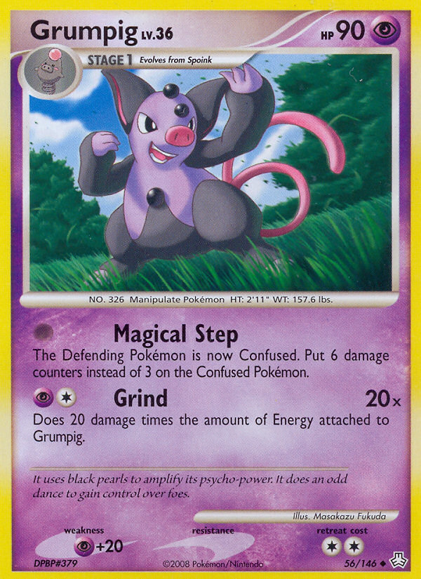 Grumpig (56/146) [Diamond & Pearl: Legends Awakened] Reverse Holofoil
