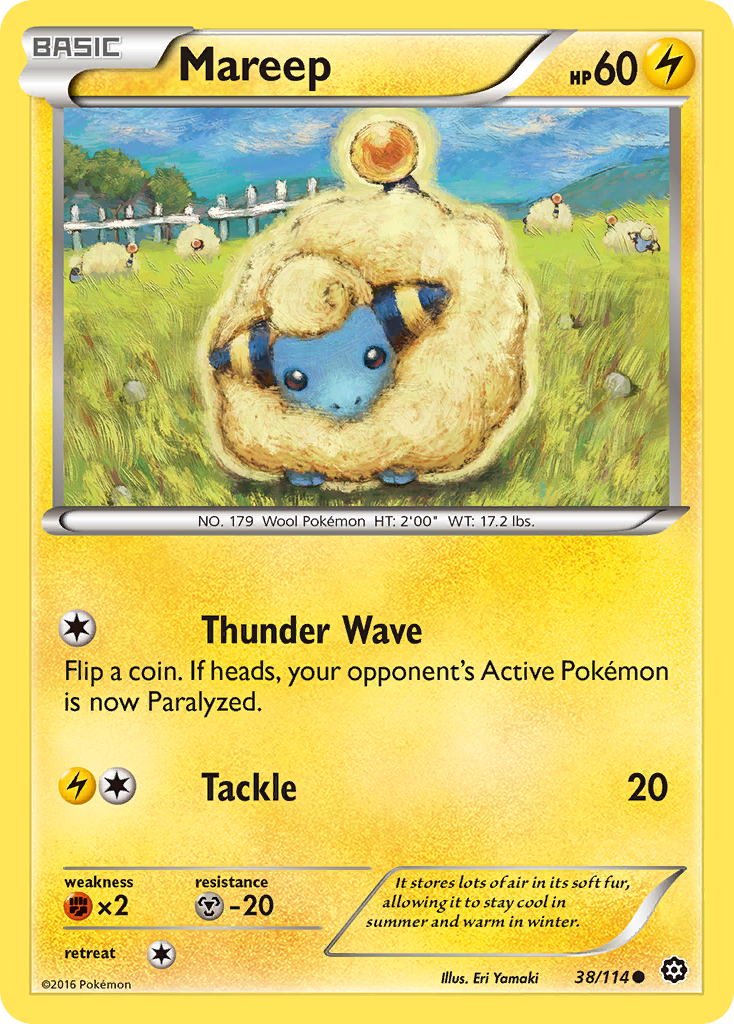 Mareep (38/114) [XY: Steam Siege] Reverse Holofoil