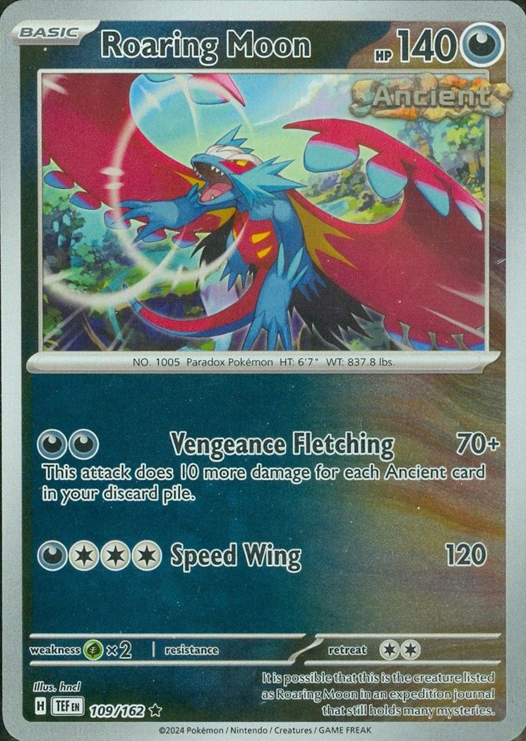 Roaring Moon (109/162) [Scarlet & Violet: Temporal Forces] Reverse Holofoil