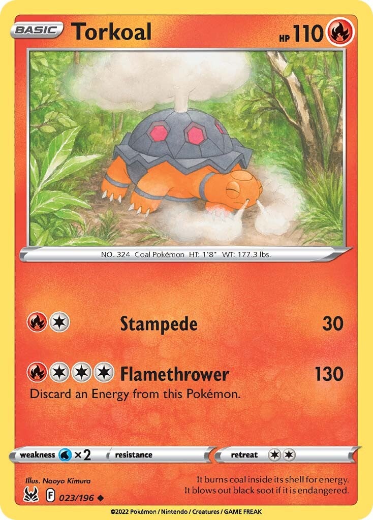 Torkoal (023/196) [Sword & Shield: Lost Origin] Reverse Holofoil