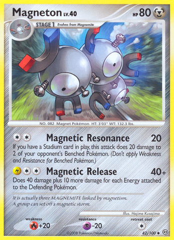 Magneton (42/100) [Diamond & Pearl: Stormfront] Reverse Holofoil