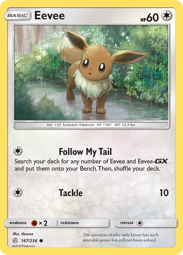 Eevee (167/236) [Sun & Moon: Cosmic Eclipse] Reverse Holofoil
