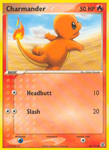 Charmander (58/112) [EX: FireRed & LeafGreen] Reverse Holofoil
