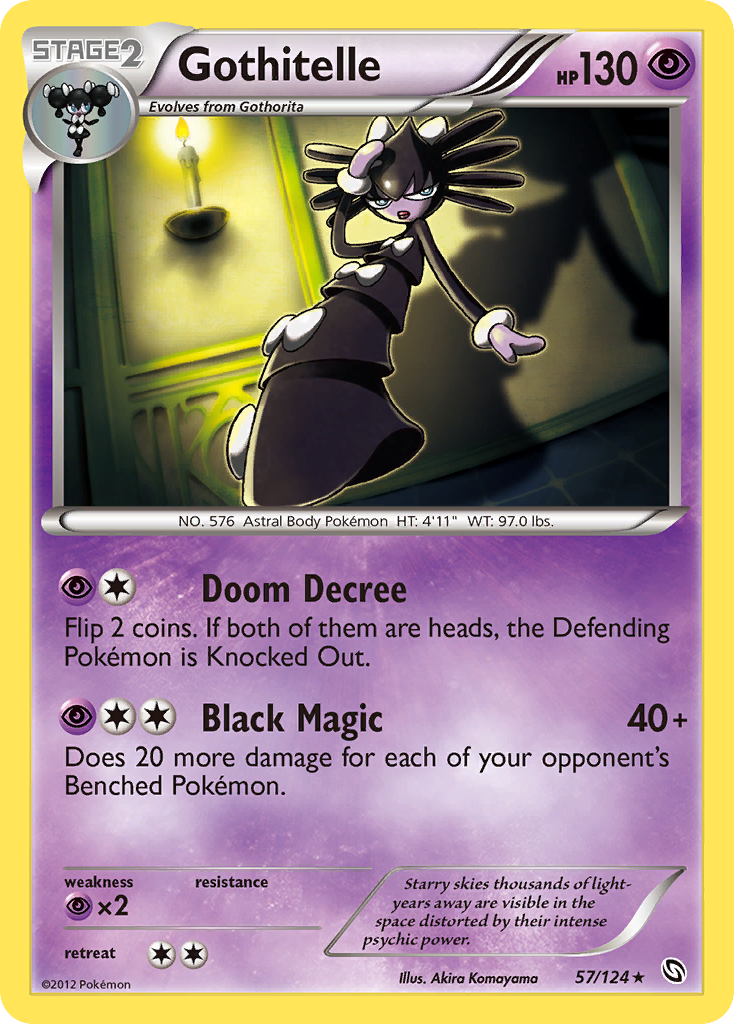 Gothitelle (57/124) [Black & White: Dragons Exalted] Reverse Holofoil