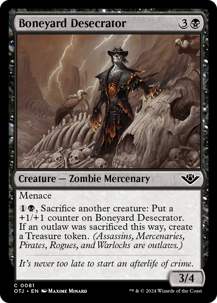Boneyard Desecrator [Outlaws of Thunder Junction] Foil