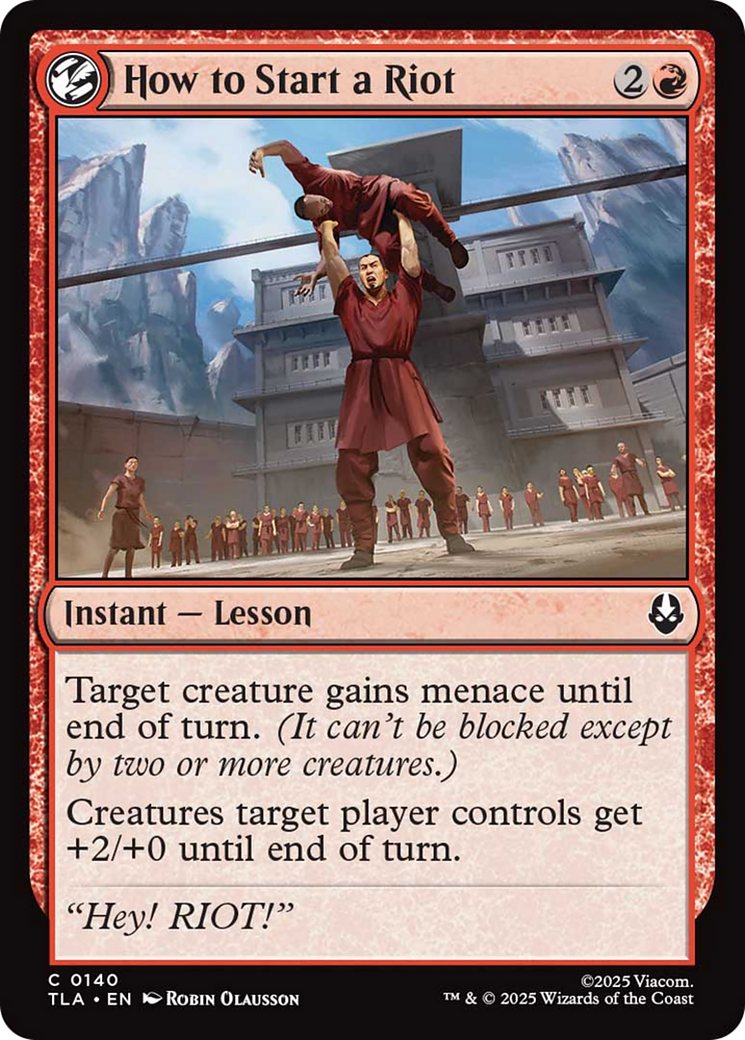How to Start a Riot [Avatar: The Last Airbender] Foil